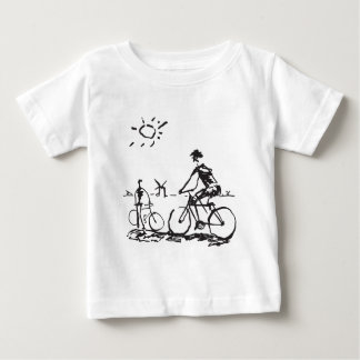 Bicycling Bike Sketch Baby T-Shirt