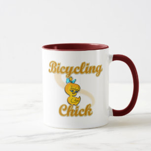 Bicycling Chick Mug