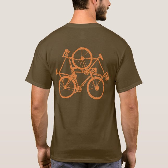 bicycling Cycle Biking bike T-Shirt (Back)