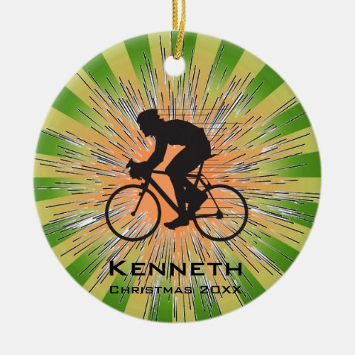 Bicycling Cycling Ornament