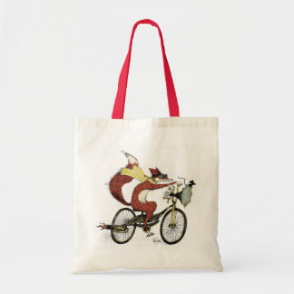 Bicycling Fox Tote by Sarah Watts