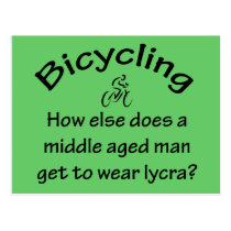 Bicycling Postcard Bicycling Postcard