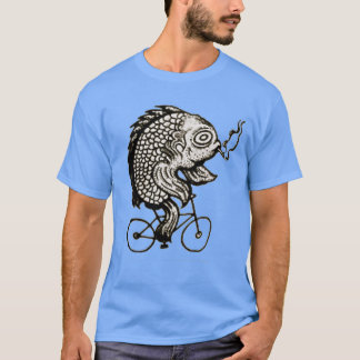 Bicycling Smoked Fish Triblend T-Shirt