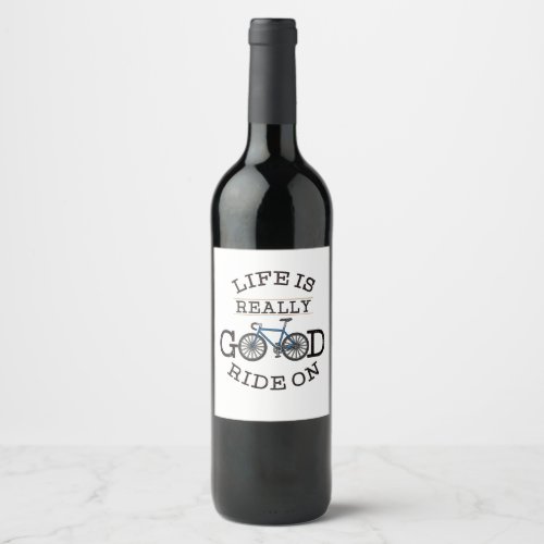 Bicycling Wine Label