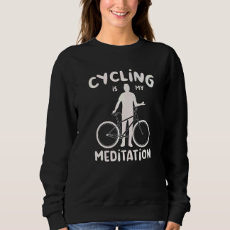 Bicyclist Cyclist Sport Leisure Bike   Sweatshirt