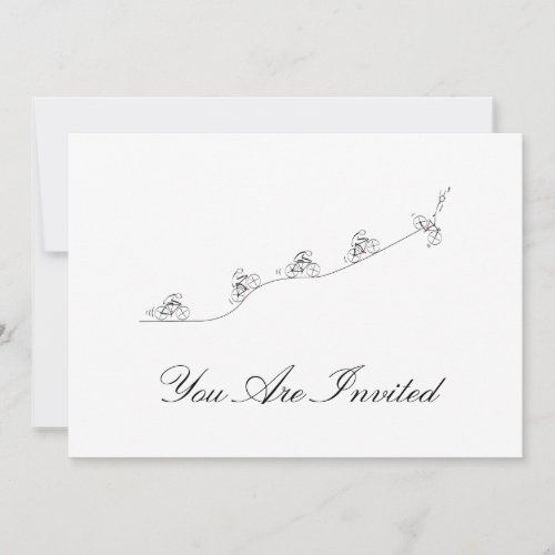 Bicyclist going over the hill custom announcements