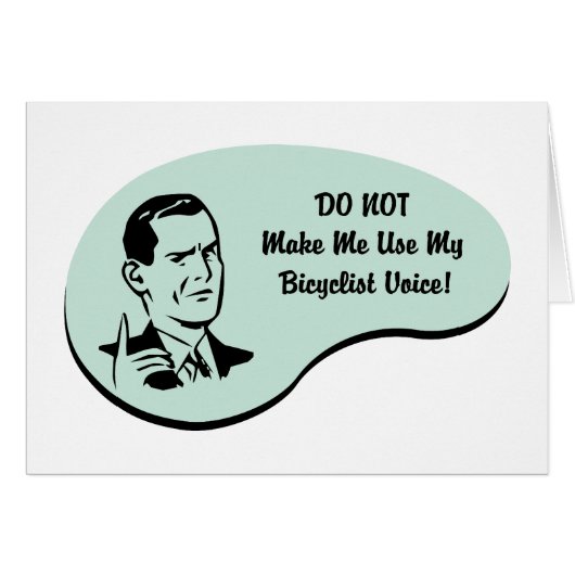 Bicyclist Voice Cards (Front Horizontal)