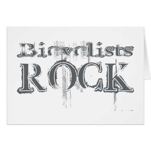 Bicyclists Rock Cards (Front Horizontal)