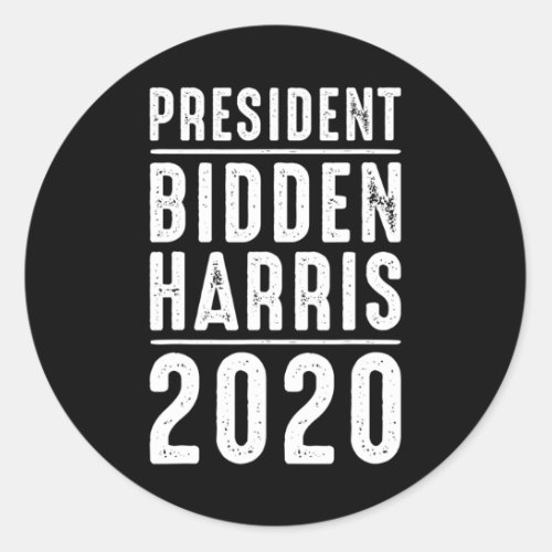 Bidden Harris 2020 Awesoem And Stunning Political  Classic Round Sticker