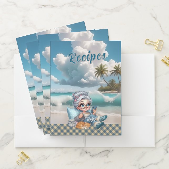 Biddie Buddies Brand 5 Pack Pocket Folders – Rain (In Situ)