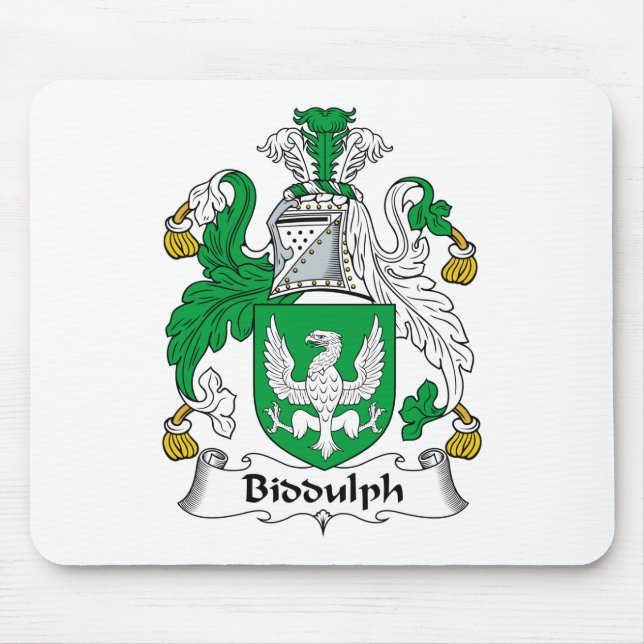 Biddulph Family Crest Mouse Pad (Front)