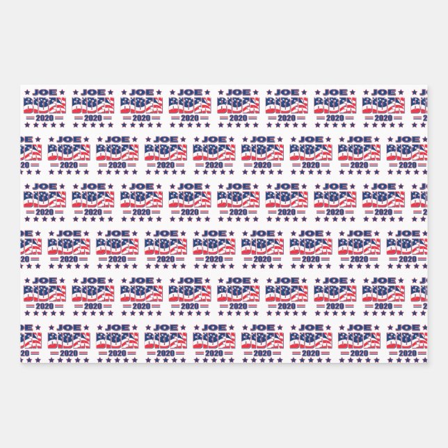 Biden 2020 - Joe Biden for President Wrapping Paper Sheets (Front)