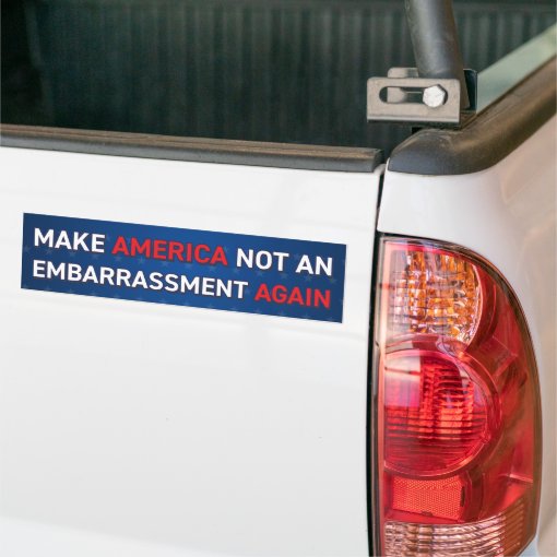 Biden 2020 Make America Not An Embarrassment Again Bumper Sticker 