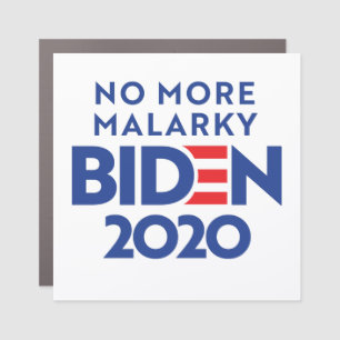 BIDEN 2020 - No More Malarky Car Magnet