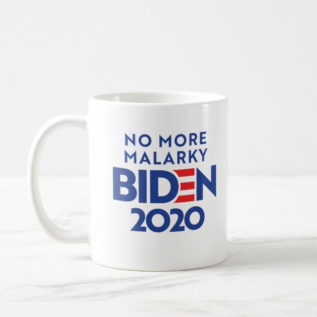 BIDEN 2020 - No More Malarky Coffee Mug (Left)