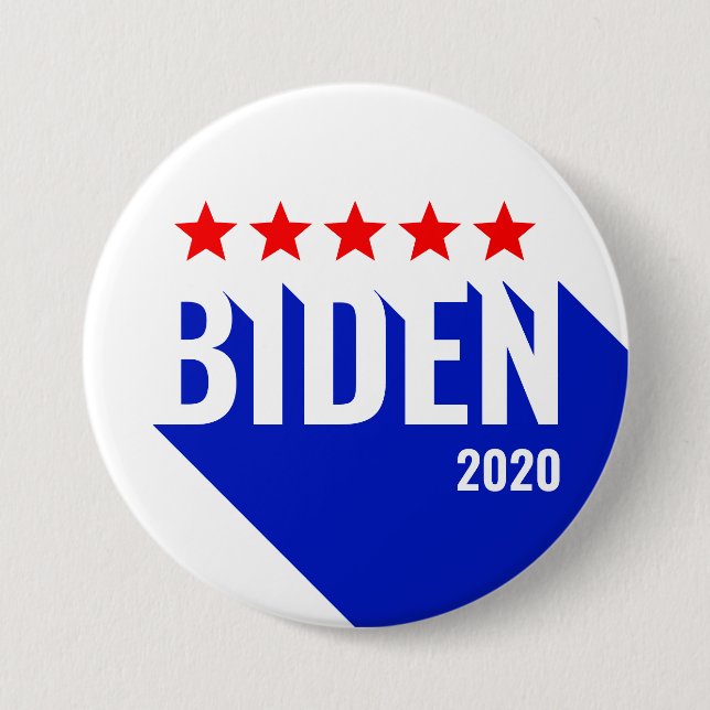 Biden 2020 Presidential Election Democrat Politics Button (Front)