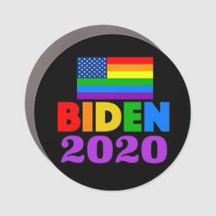 Biden 2020 Rainbow Flag Car Magnet