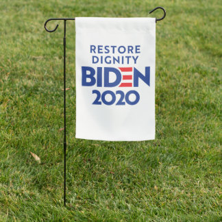 BIDEN 2020 - Restore Dignity Garden Flag