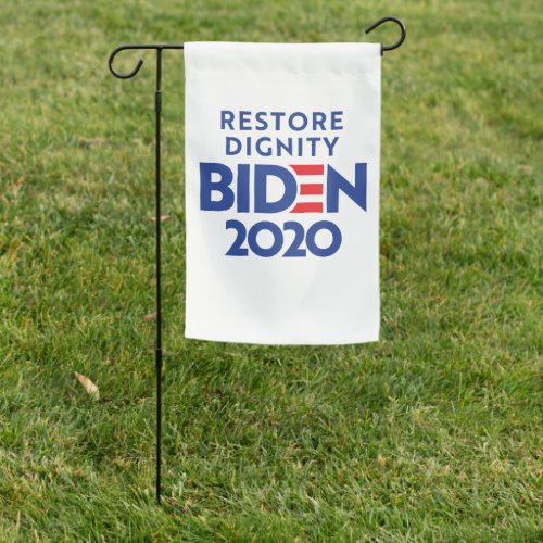 BIDEN 2020 _ Restore Dignity Garden Flag