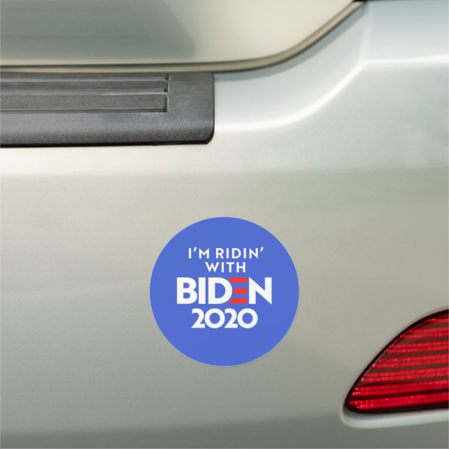 BIDEN 2020 - Ridin with Biden Car Magnet (In Situ)