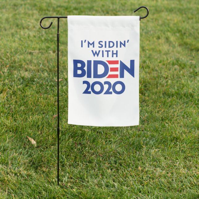 BIDEN 2020 - Sidin' with Biden Garden Flag (In SItu)