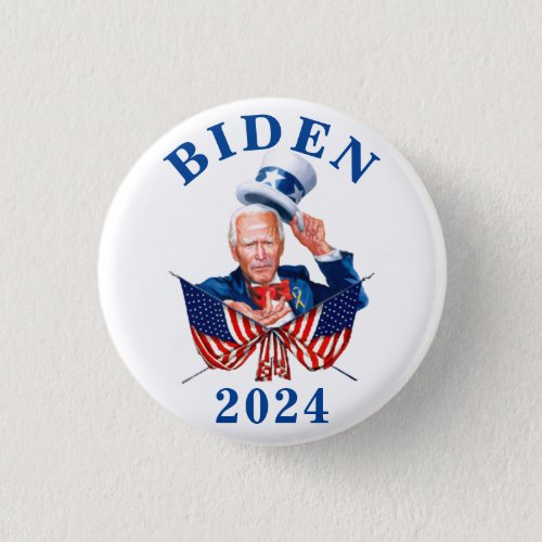 BIDEN 2024 for President of USA Button