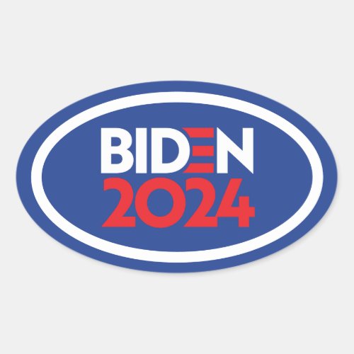 Biden 2024 oval sticker