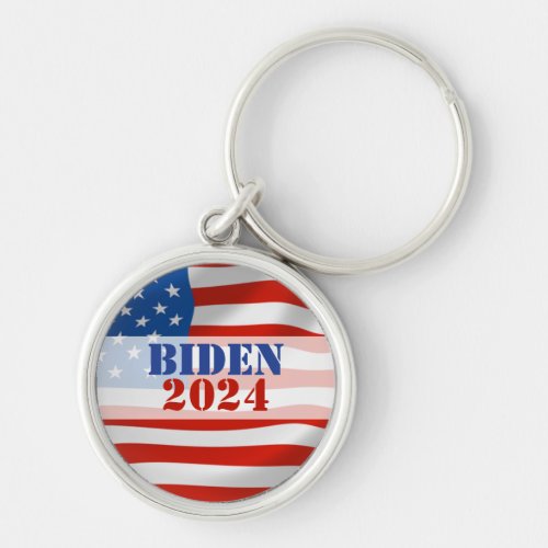 Biden 2024 President Election USA Flag Keychain