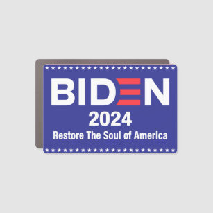 Biden 2024 restore the soul of America  Car Magnet