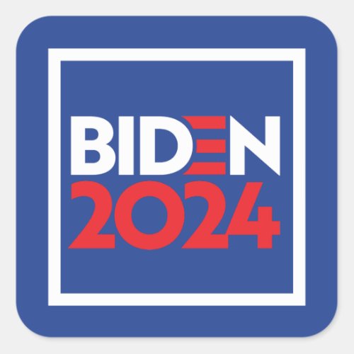 Biden 2024 square sticker