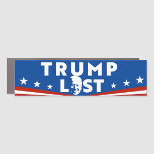 Biden 2024 Trump Lost Bumper Car Magnet