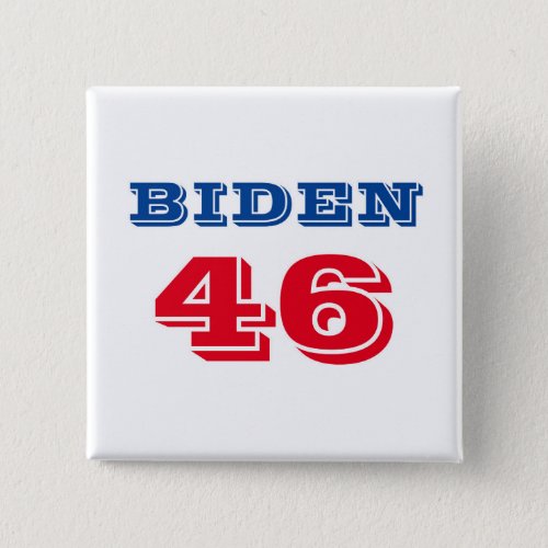 Biden 46 Collegiate Style Button