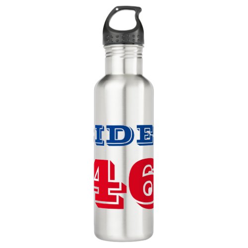 Biden 46 Collegiate Style Stainless Steel Water Bottle