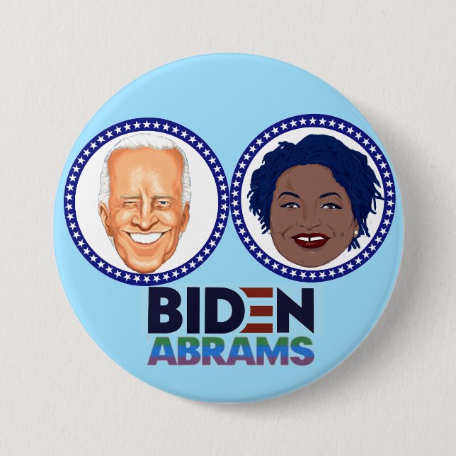 Biden Abrams 2020 Button (Front)