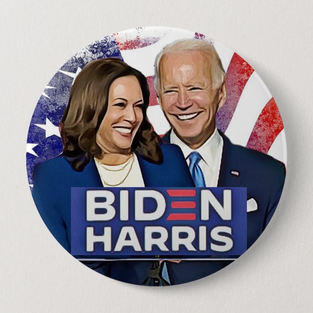 Biden and Harris 2020 Presidential Election Button (Front)