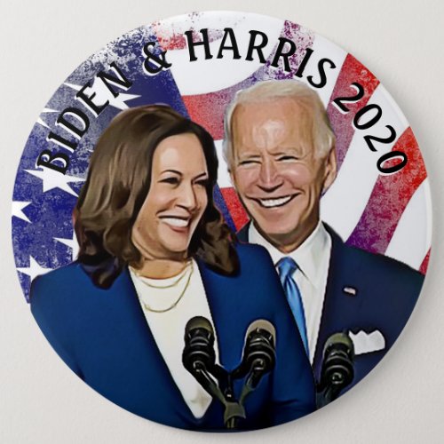 Biden and Harris 2020 Presidential Election Button
