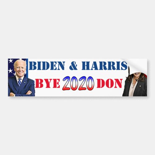 Biden and Harris Bye_Don Anti Trump Bumper Sticker
