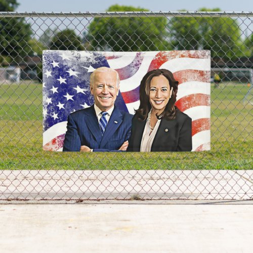 Biden and Harris Outdoor Banner