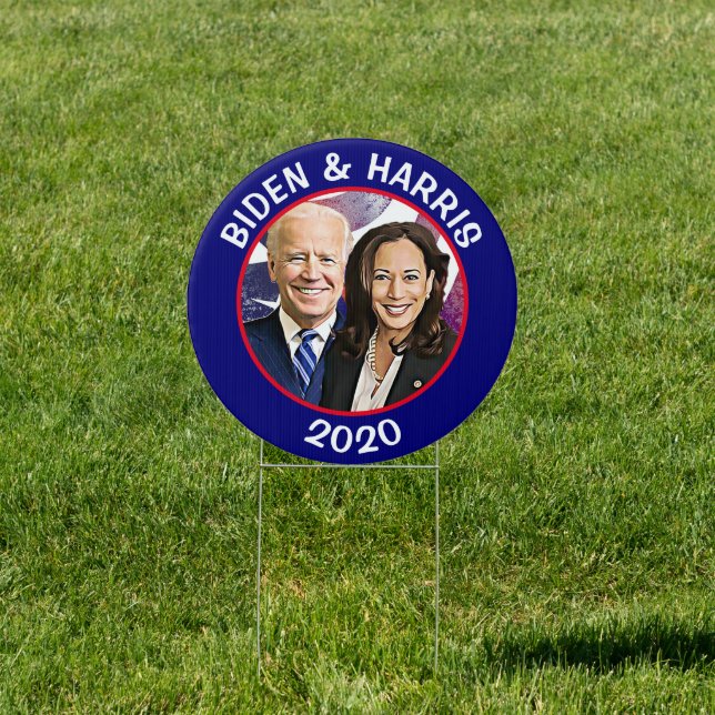 Biden and Harris Sign (Insitu)