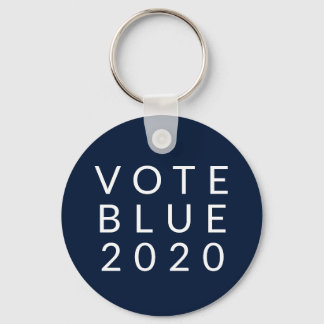 Biden and Harris Vote Blue 2020 Simple Minimal Keychain