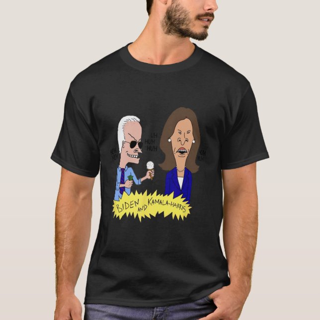 Biden And Kamala-harris Parody  T-Shirt (Front)