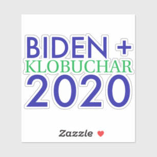 Biden and Klobuchar 2020 Vinyl Sticker