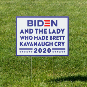 biden and the lady who made brett kavanaugh cry . sign