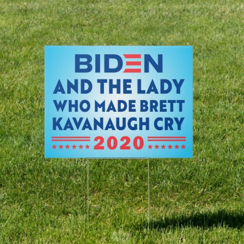 biden and the lady who made brett kavanaugh cry sign