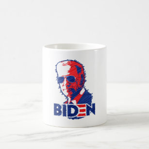Biden Aviator Sunglasses Scribble Joe Biden 2020 Coffee Mug