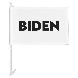 Biden black white - Car Flag