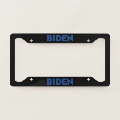 Biden blue black _ License Plate Frame
