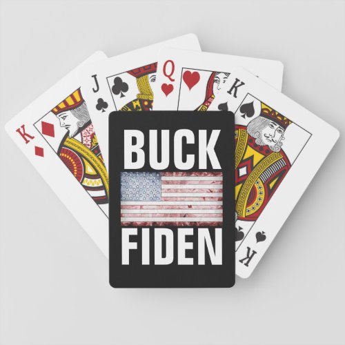 BIDEN BUCK FIDEN PLAYING CARDS