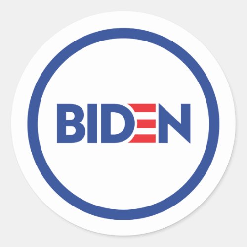 Biden  classic round sticker