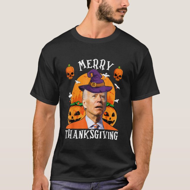 Biden Confused Spooky For Halloween 2023 Merry Tha T-Shirt (Front)